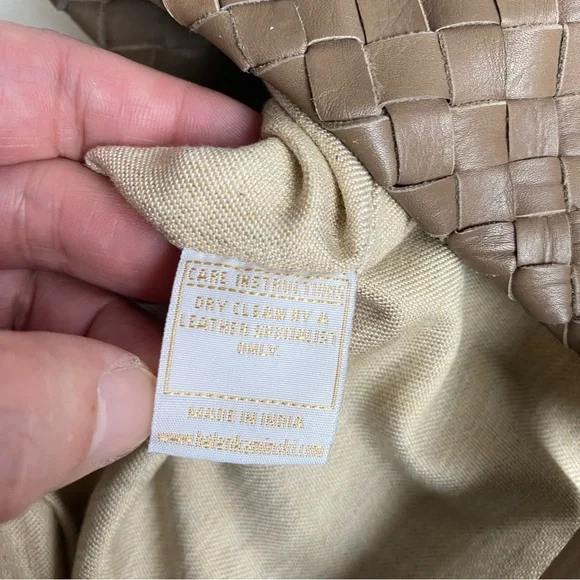 Helen Kaminski Australia Taupe Color 100% Leather Large Tote - Picture 9 of 15